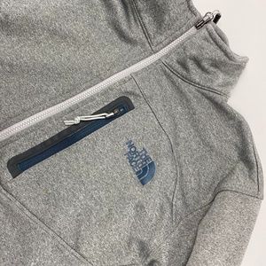 The North Face Grey & Blue 1/4 Zip Jacket